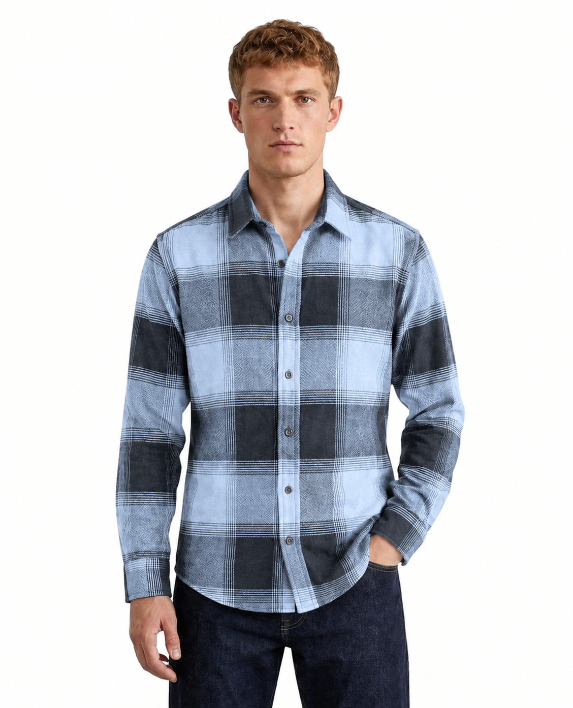 Tailmont Premium Black Utility Overshirt